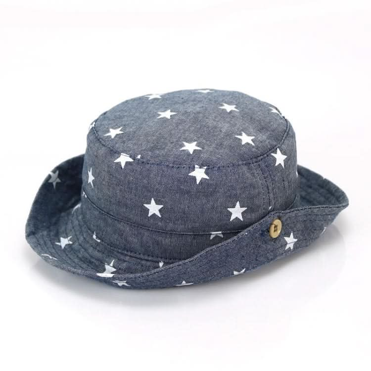 MZ7938 Spring Small Star Pattern Children Basin Hat Sun Hat Reluova