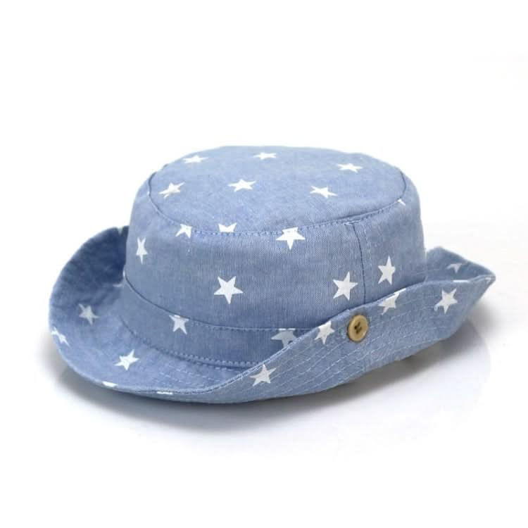 MZ7938 Spring Small Star Pattern Children Basin Hat Sun Hat Reluova