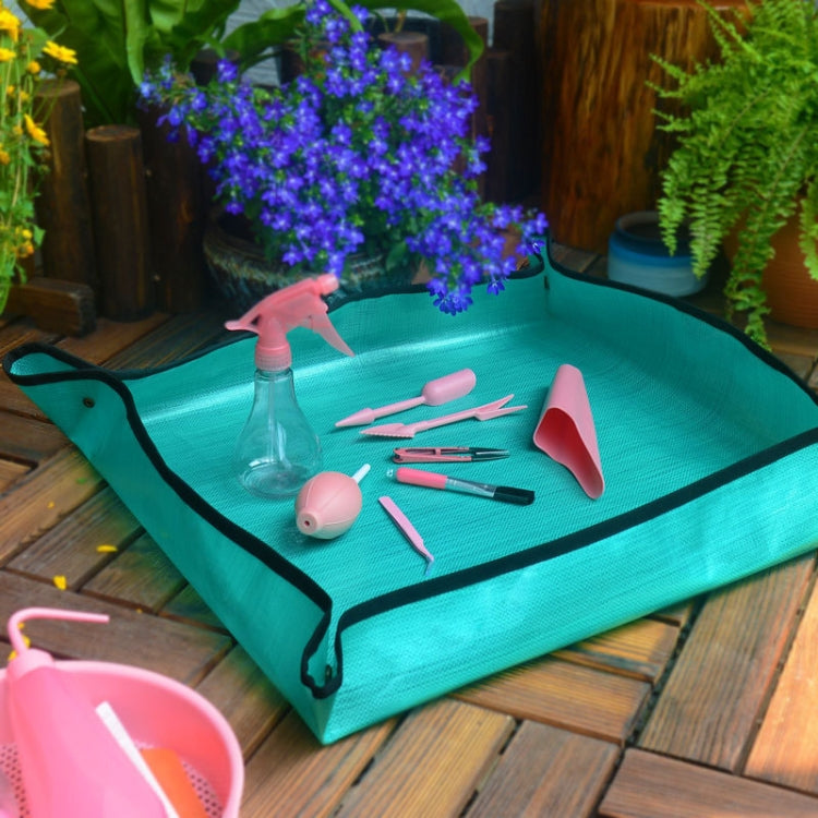 68x68cm PE Home Gardening Planting Operation Mat Green Plant Changing Pot Mixing Soil Waterproof Flower Mat My Store