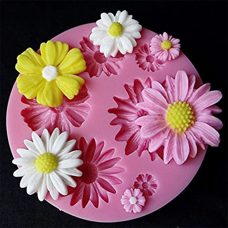 2 PCS 3D Flower Silicone Molds Fondant Craft Cake Candy Chocolate Ice Pastry Baking Tool-Reluova