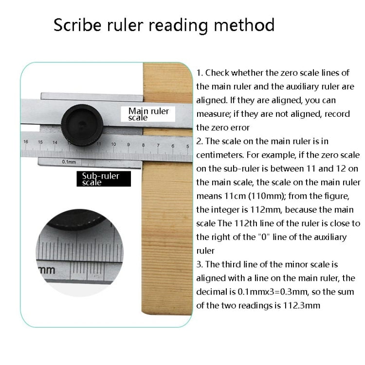 Portable Woodworking Scribing Marker Ruler My Store