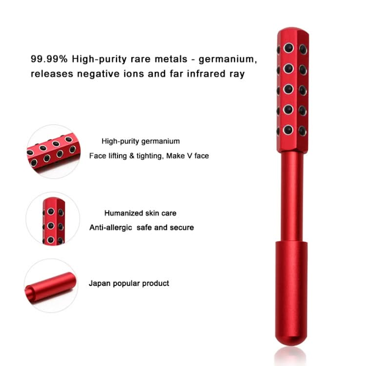 30 Germanium Massage Beauty Stick Roller V-shaped Beauty Instrument Facial Massager Random Colour Delivery-Reluova