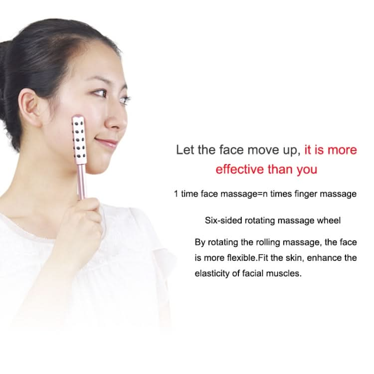 30 Germanium Massage Beauty Stick Roller V-shaped Beauty Instrument Facial Massager Random Colour Delivery-Reluova