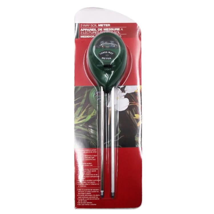 3 In 1 Soil Detector PH Value Light Intensity Test Pen Round Head Soil Dry Moisture Meter My Store