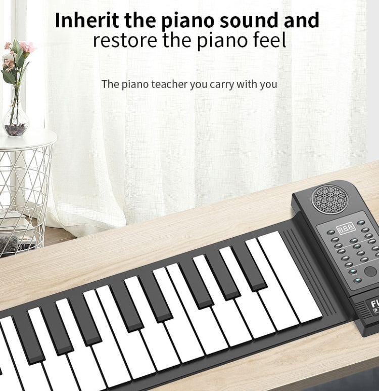 PN61S 61-key Hand-Rolled Foldable Piano Thickened Portable Beginner Keyboard Reluova