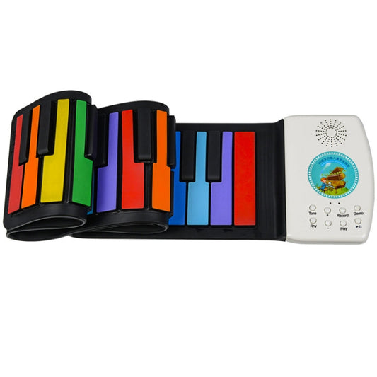 HUA008-49 49-Key Hand-Rolled Foldable Piano Children Color Piano