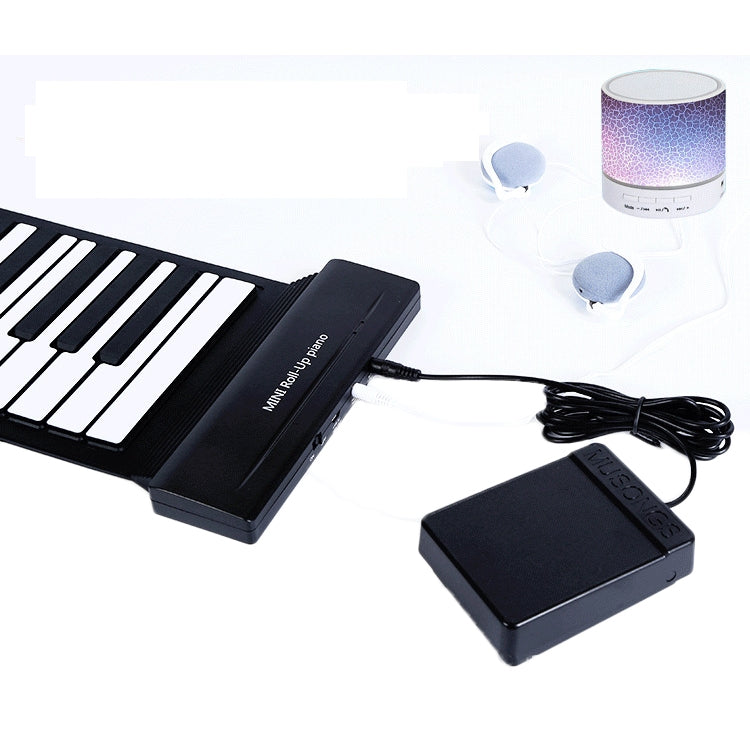 MIDI88 88-Key Hand-Rolled Foldable Piano Professional MIDI Soft Keyboard Simulated Practice Carry-On Folding Electronic Piano