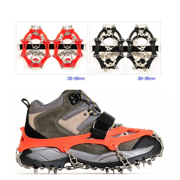 Outdoor 18-Tooth 430 Stainless Steel Crampons Snow Hiking Shoes Spikes Non-Slip Shoe Covers£¬SIze: Reluova