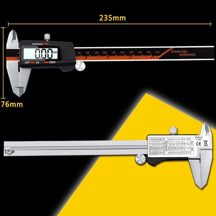 0-150mm Plastic Meter Stainless Steel Body Digital Display Electronic High-Precision Vernier Caliper