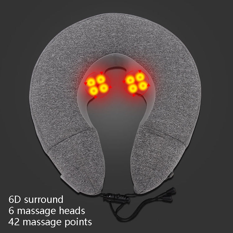 PL60 Neck Massager Cervical Spine Massage Pillow Household Inflatable U-Shaped Neck Pillow