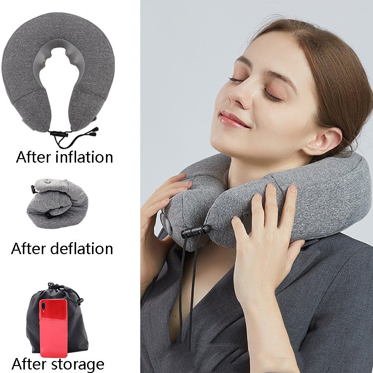 PL60 Neck Massager Cervical Spine Massage Pillow Household Inflatable U-Shaped Neck Pillow