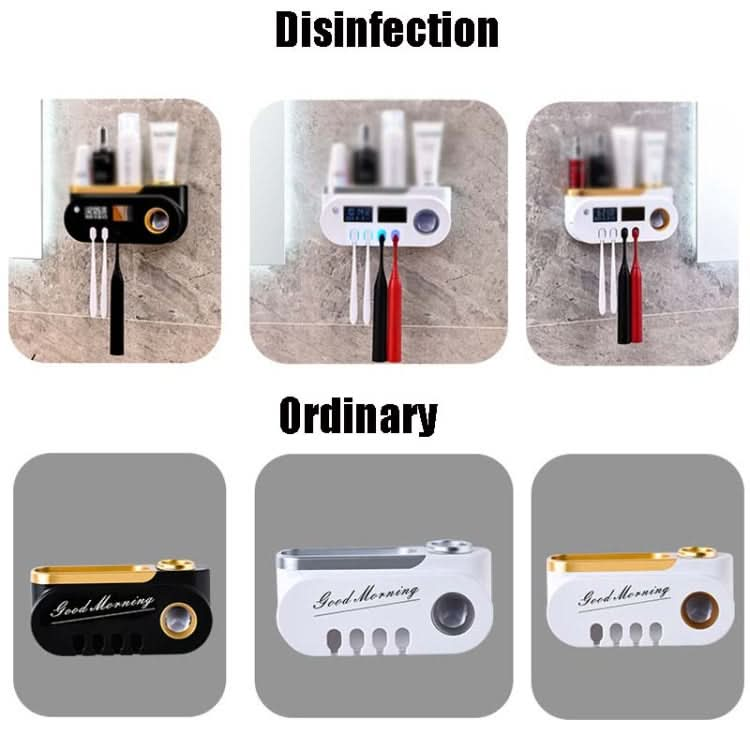 Smart UV Toothbrush Sterilizer Punch-Free Sterilization Wall Mounted Toothbrush Holder Set Reluova