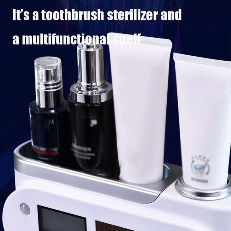 Smart UV Toothbrush Sterilizer Punch-Free Sterilization Wall Mounted Toothbrush Holder Set Reluova