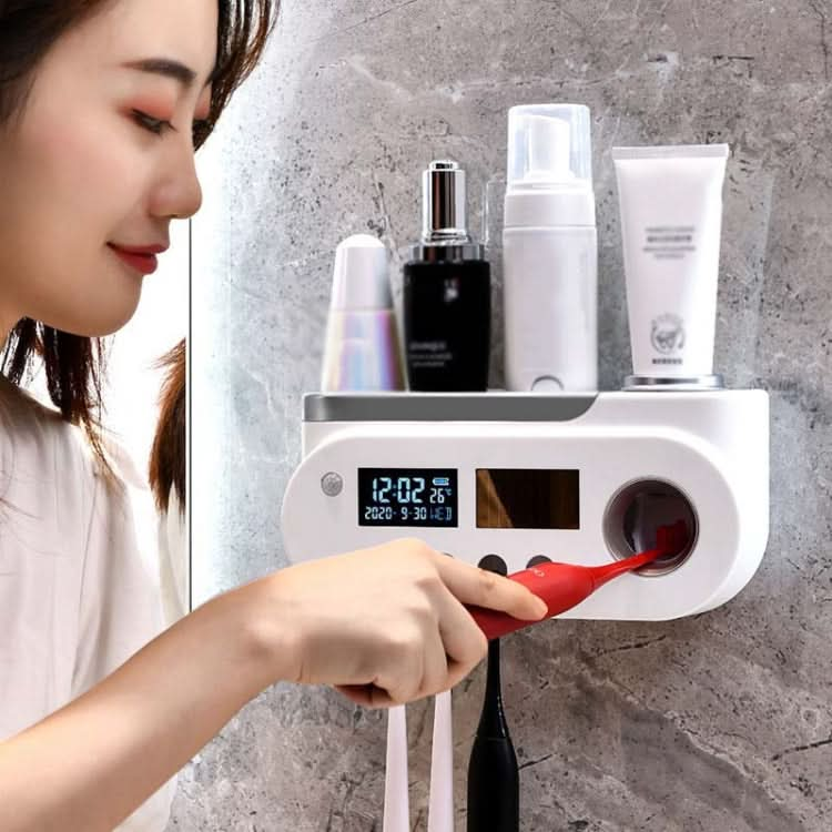 Smart UV Toothbrush Sterilizer Punch-Free Sterilization Wall Mounted Toothbrush Holder Set Reluova