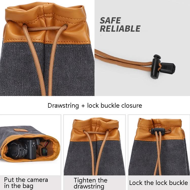 S.C.COTTON Liner Bag Waterproof Digital Protection Portable SLR Lens Bag Micro Single Camera Bag Photography Bag My Store