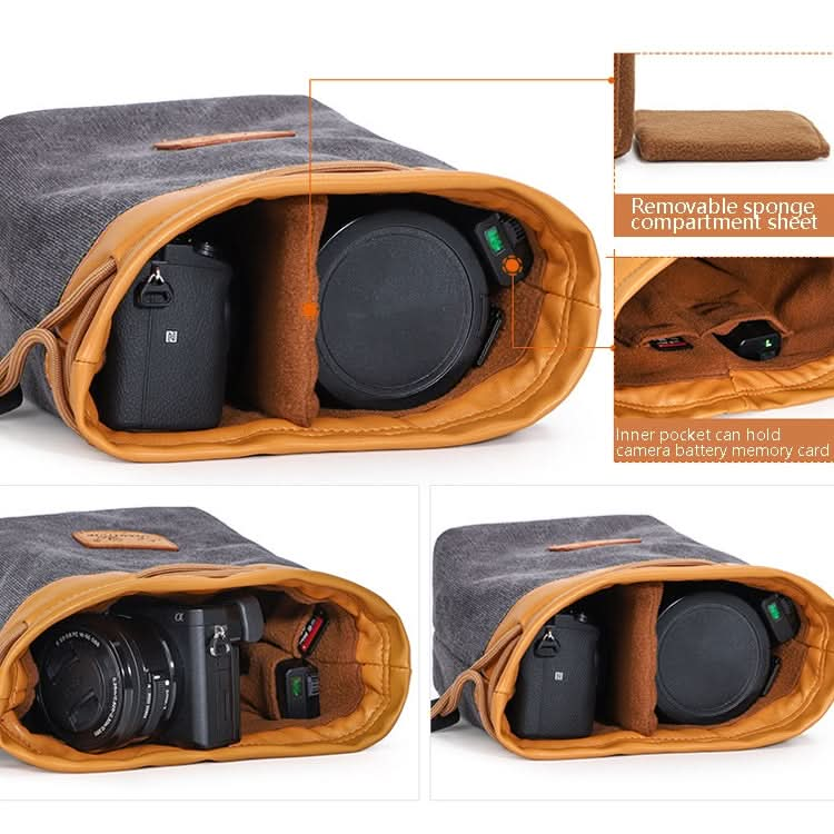 S.C.COTTON Liner Bag Waterproof Digital Protection Portable SLR Lens Bag Micro Single Camera Bag Photography Bag My Store