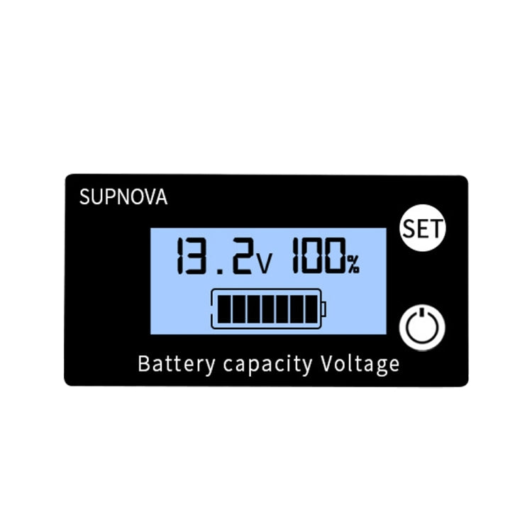 SUPNOVA DC 8-100V Battery Capacity Indicator Voltmeter Voltage Gauge,Style: Reluova