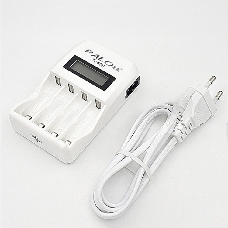 4 Slots Smart Intelligent Battery Charger with LCD Display for AA / AAA NiCd NiMh Rechargeable Batteries