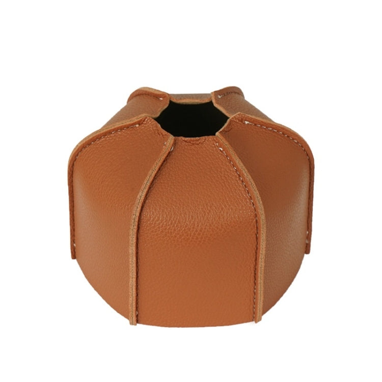 Outdoor Camping Flat Gas Tank Leather Case Camping Steam Lamp Fuel Tank PU Protective Cover Reluova