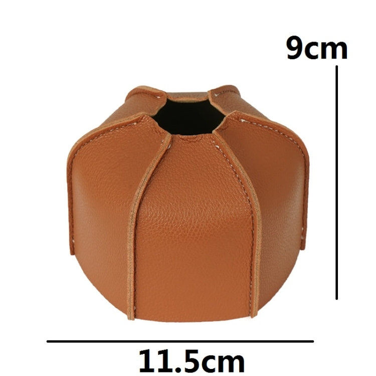 Outdoor Camping Flat Gas Tank Leather Case Camping Steam Lamp Fuel Tank PU Protective Cover Reluova