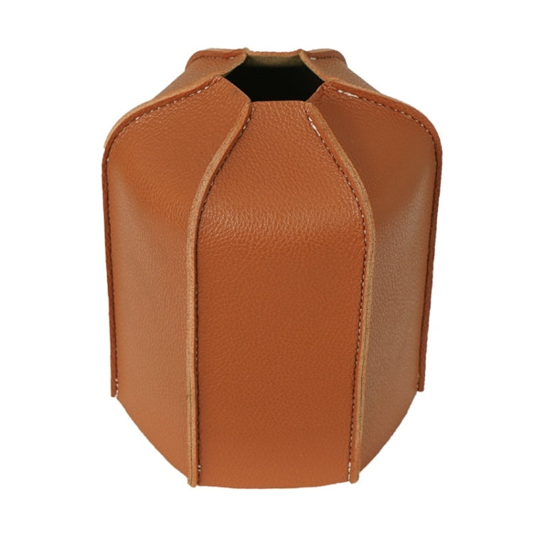 Outdoor Camping Flat Gas Tank Leather Case Camping Steam Lamp Fuel Tank PU Protective Cover Reluova