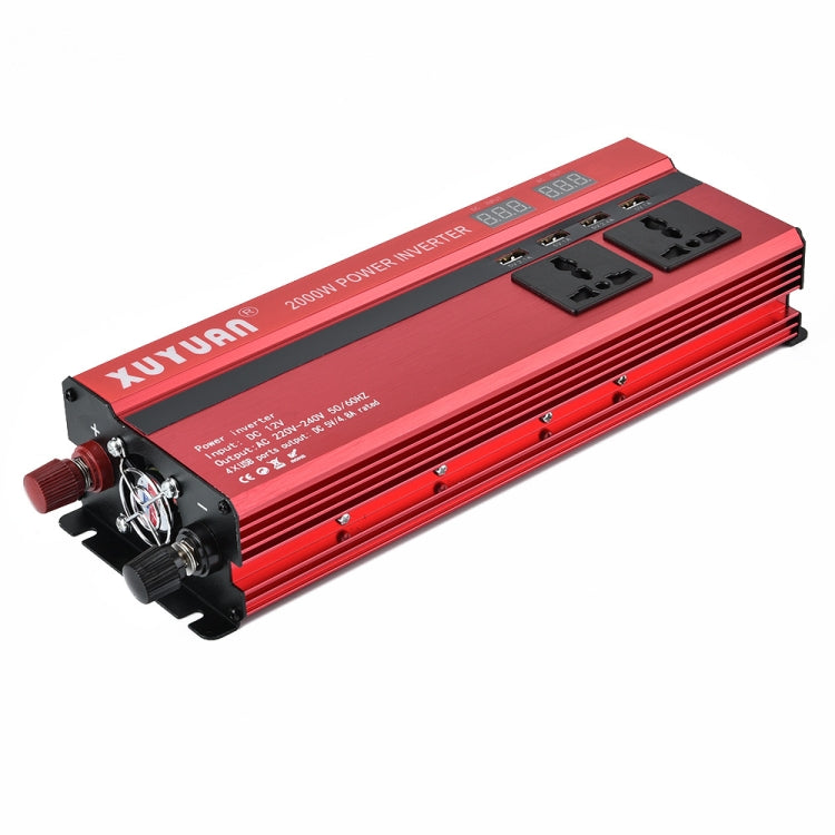 XUYUAN 2000W Car Inverter with USB Display Converter