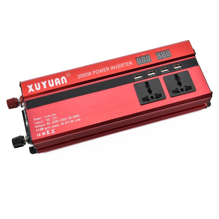 XUYUAN 2000W Car Inverter with USB Display Converter