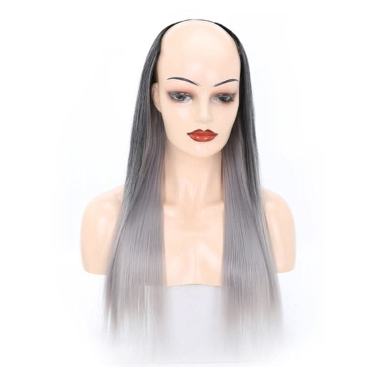 Wig Half Headgear Long Straight Hair U-Shaped Wig Headgear Reluova