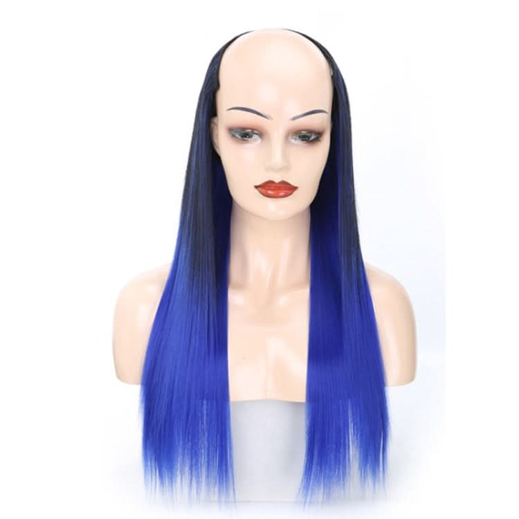 Wig Half Headgear Long Straight Hair U-Shaped Wig Headgear Reluova