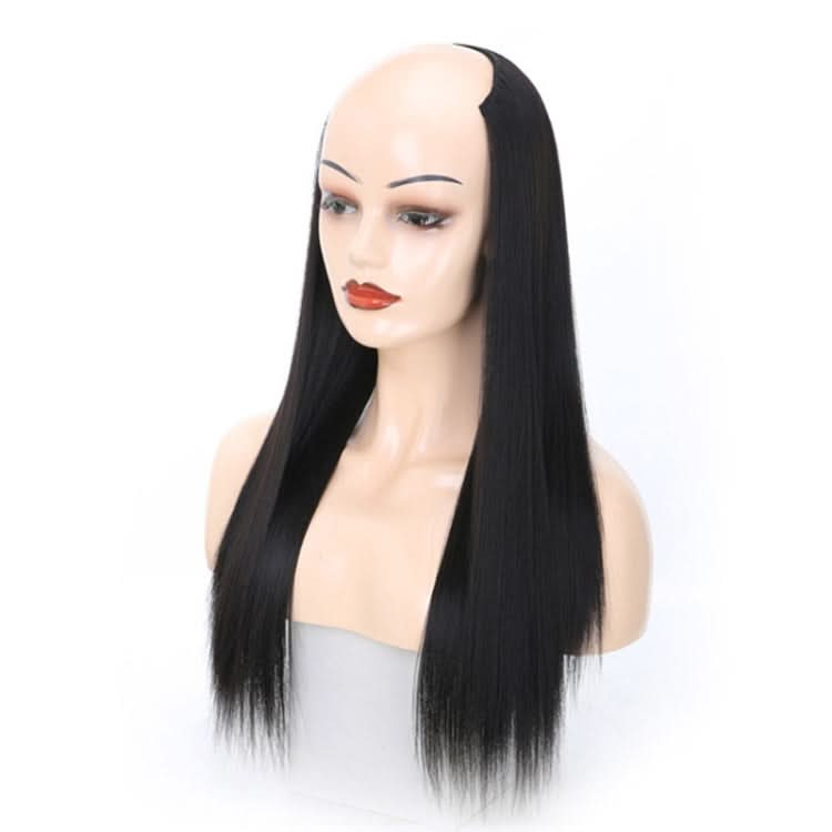 Wig Half Headgear Long Straight Hair U-Shaped Wig Headgear Reluova