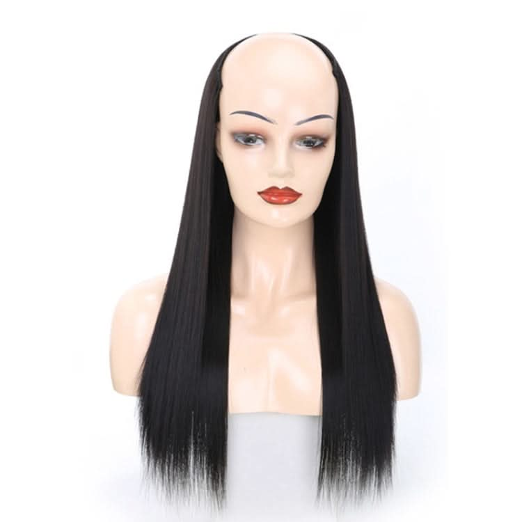 Wig Half Headgear Long Straight Hair U-Shaped Wig Headgear Reluova