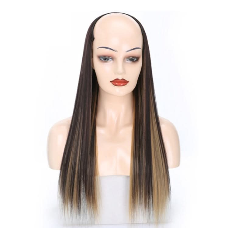 Wig Half Headgear Long Straight Hair U-Shaped Wig Headgear Reluova