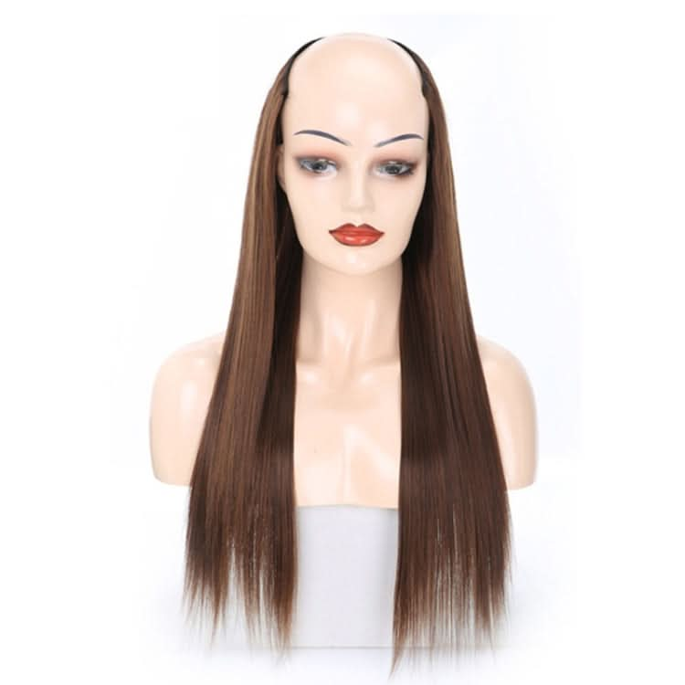 Wig Half Headgear Long Straight Hair U-Shaped Wig Headgear Reluova