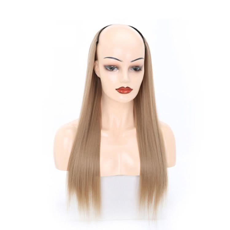 Wig Half Headgear Long Straight Hair U-Shaped Wig Headgear Reluova