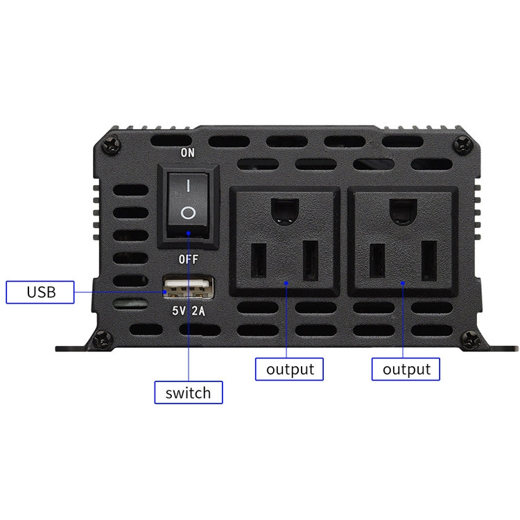 XUYUAN 6000W Car Inverter LCD Display Converter, US Plug