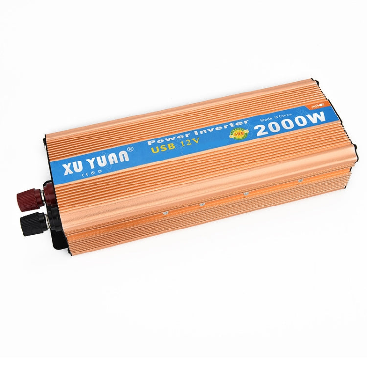 XUYUAN 2000W Inverter with USB Positive And Negative Reverse Connection Protection