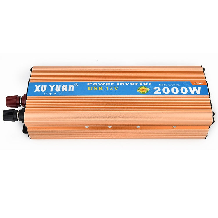 XUYUAN 2000W Inverter with USB Positive And Negative Reverse Connection Protection