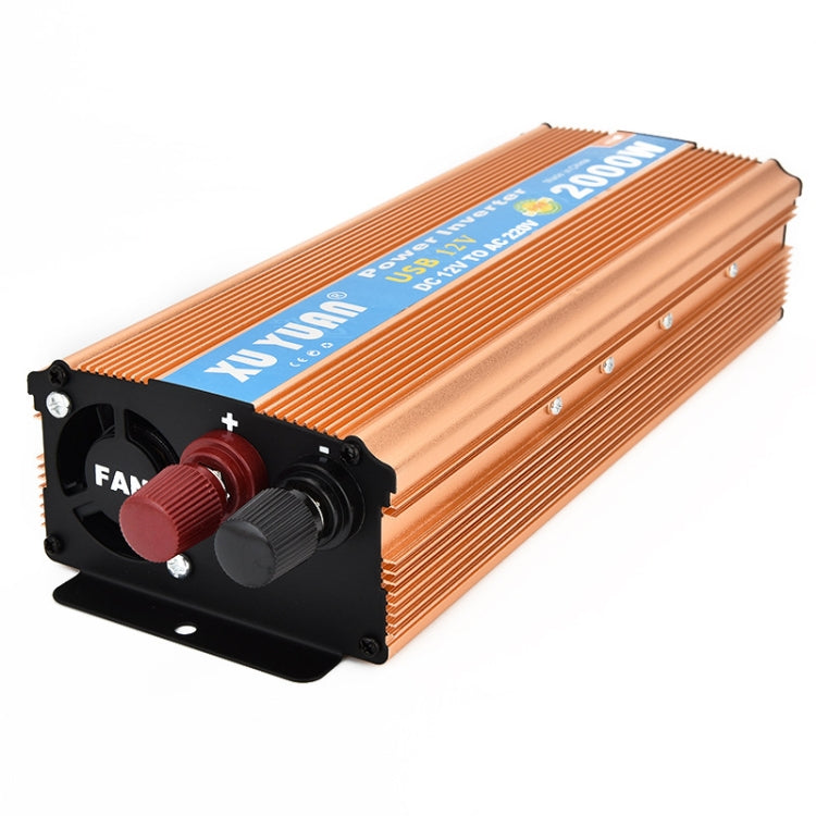 XUYUAN 2000W Inverter with USB Positive And Negative Reverse Connection Protection