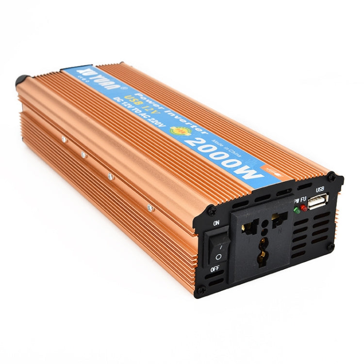 XUYUAN 2000W Inverter with USB Positive And Negative Reverse Connection Protection