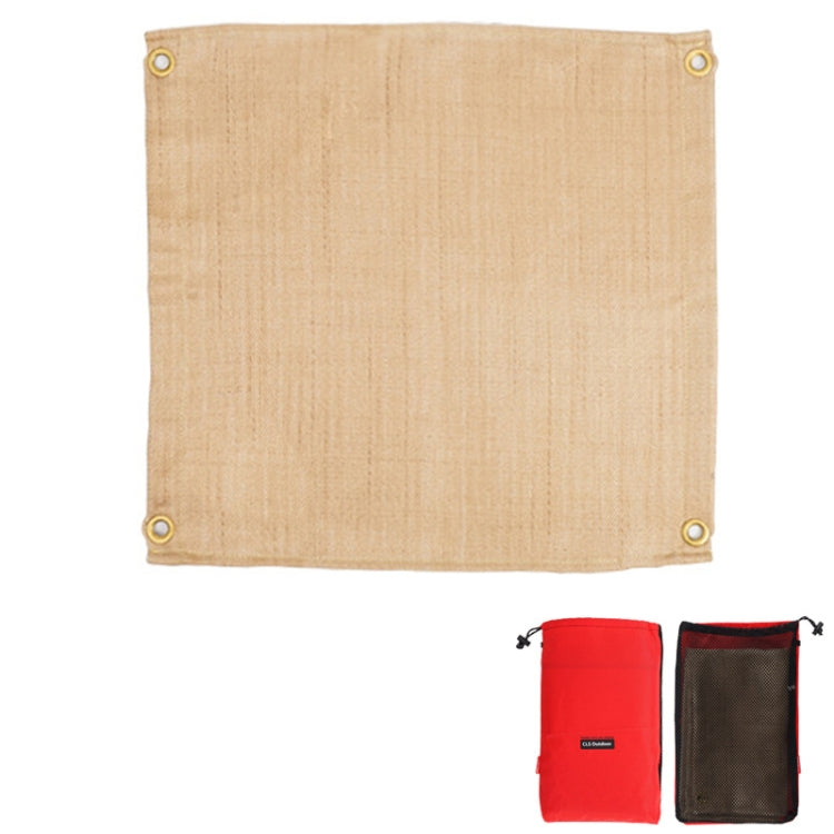 CLS Picnic Barbecue Heat Insulation Pad Glass Fiber Flame Retardant Cloth Small (46x44 cm) Reluova