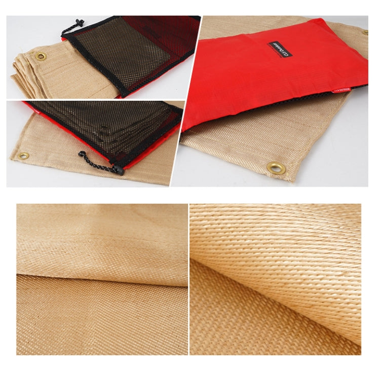 CLS Picnic Barbecue Heat Insulation Pad Glass Fiber Flame Retardant Cloth Small (46x44 cm) Reluova