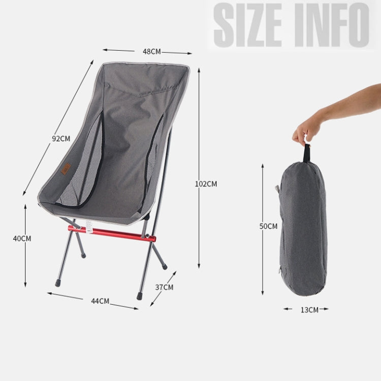 CLS Outdoor Folding Chair Heightening Portable Camping Fishing Chair Reluova