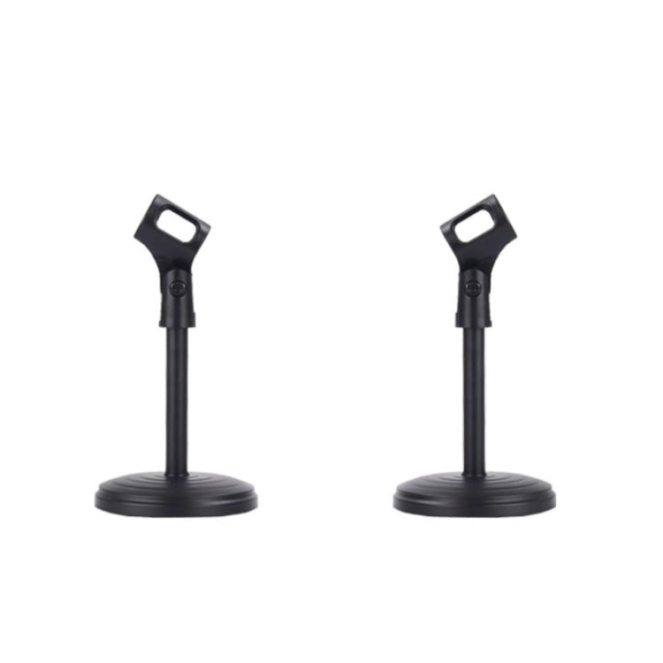 2 PCS Desktop Microphone Stand Desktop Multifunctional Live Microphone Stand