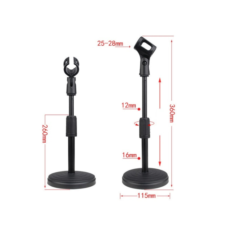 2 PCS Desktop Microphone Stand Desktop Multifunctional Live Microphone Stand