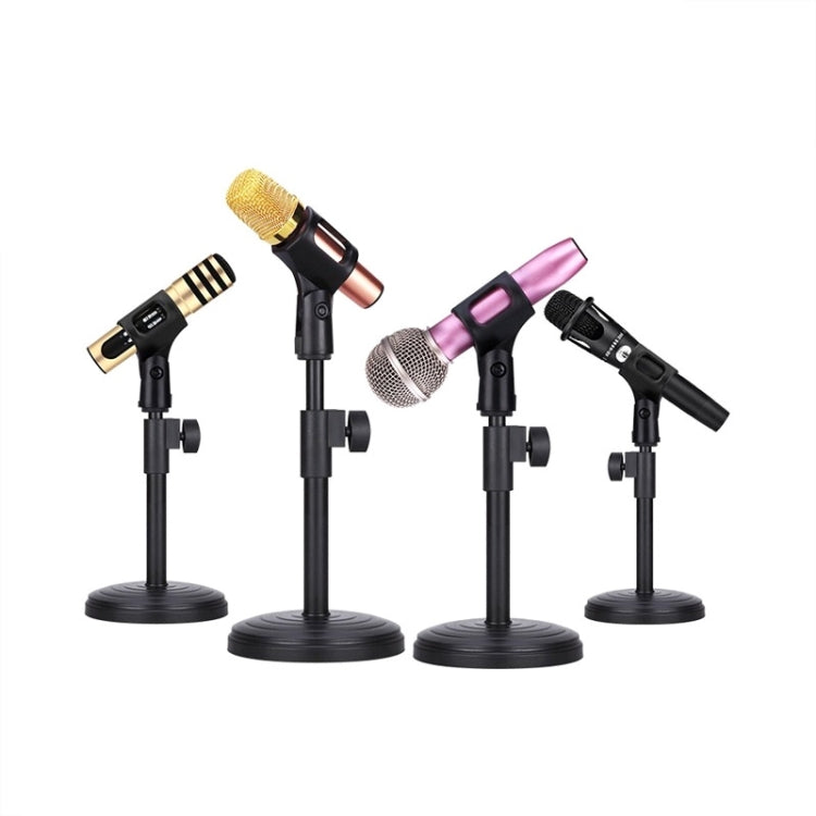 2 PCS Desktop Microphone Stand Desktop Multifunctional Live Microphone Stand