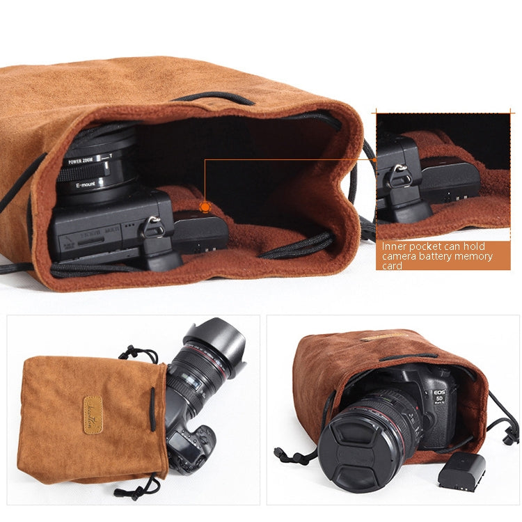 S.C.COTTON Liner Shockproof Digital Protection Portable SLR Lens Bag Micro Single Camera Bag