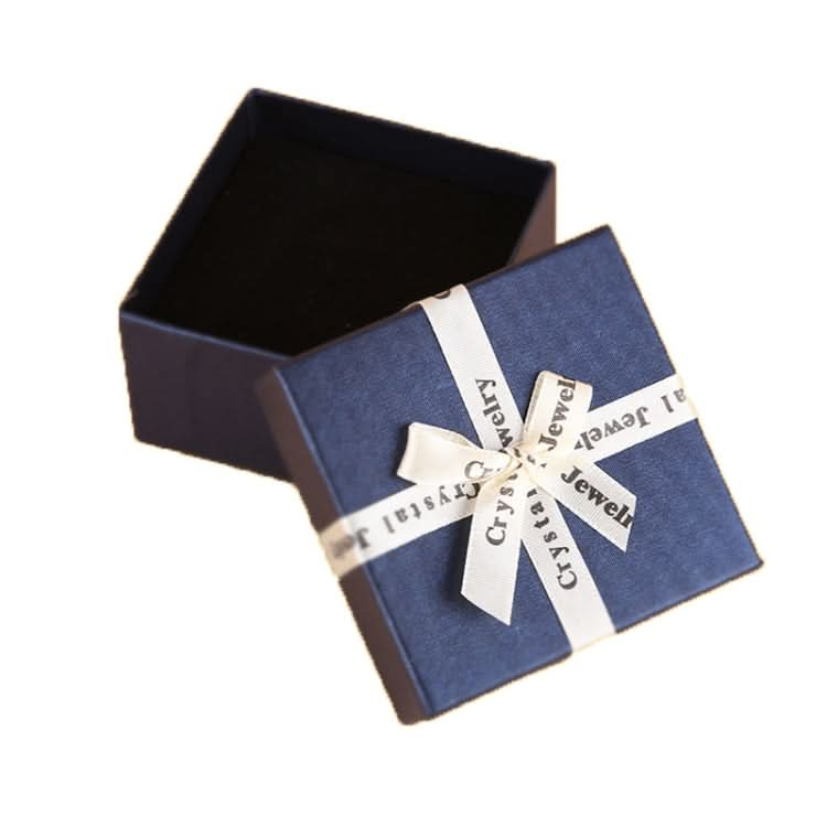 10 PCS Bowknot Jewelry Gift Box Square Jewelry Paper Packaging Box