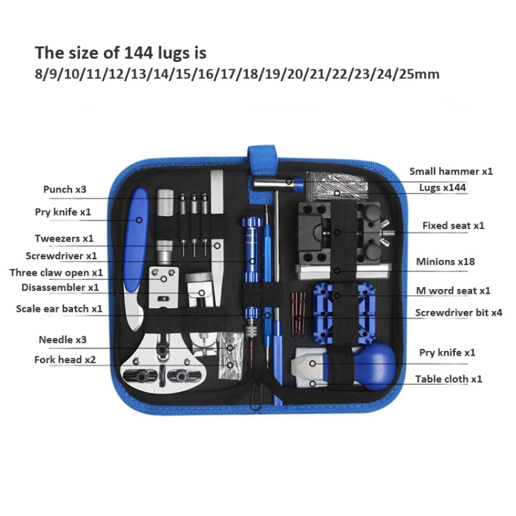 185 in 1 Watch Repair Tool Set Disassembly and Battery Replacement Tool Kit