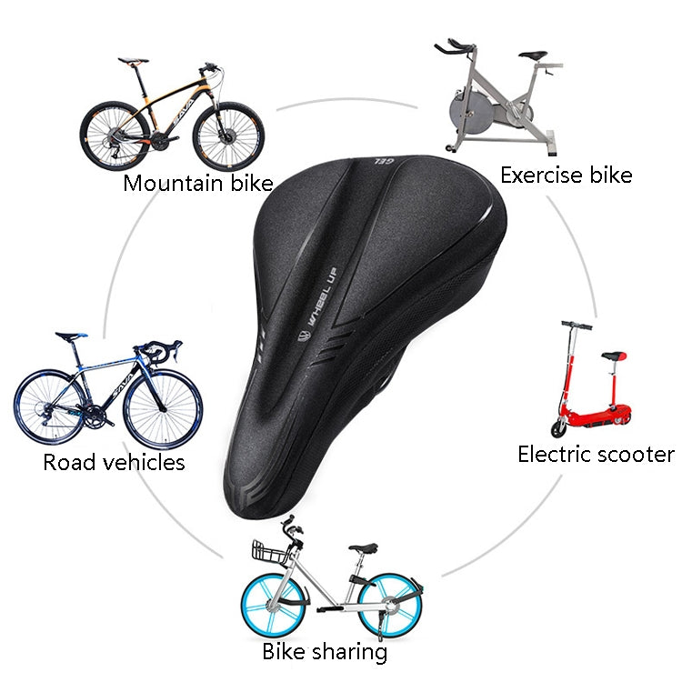 Wheel Up Bicycle Silicone Cushion Cover Mountain Bike Thickening GEL Saddle Cover Riding Equipment Reluova