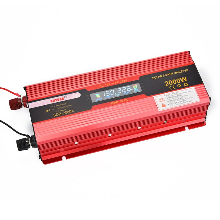 XUYUAN 2000W Car Battery Inverter with LCD Display